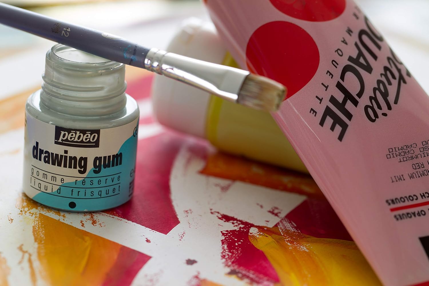 Pebeo Easy Peel Liquid Latex Masking Fluid - Drawing Gum - Dries Quickly - For Ink - Watercolor - Gouache Painting & Illustration - Fine Arts & Crafts Supplies - 45ml Bottle - Image 8