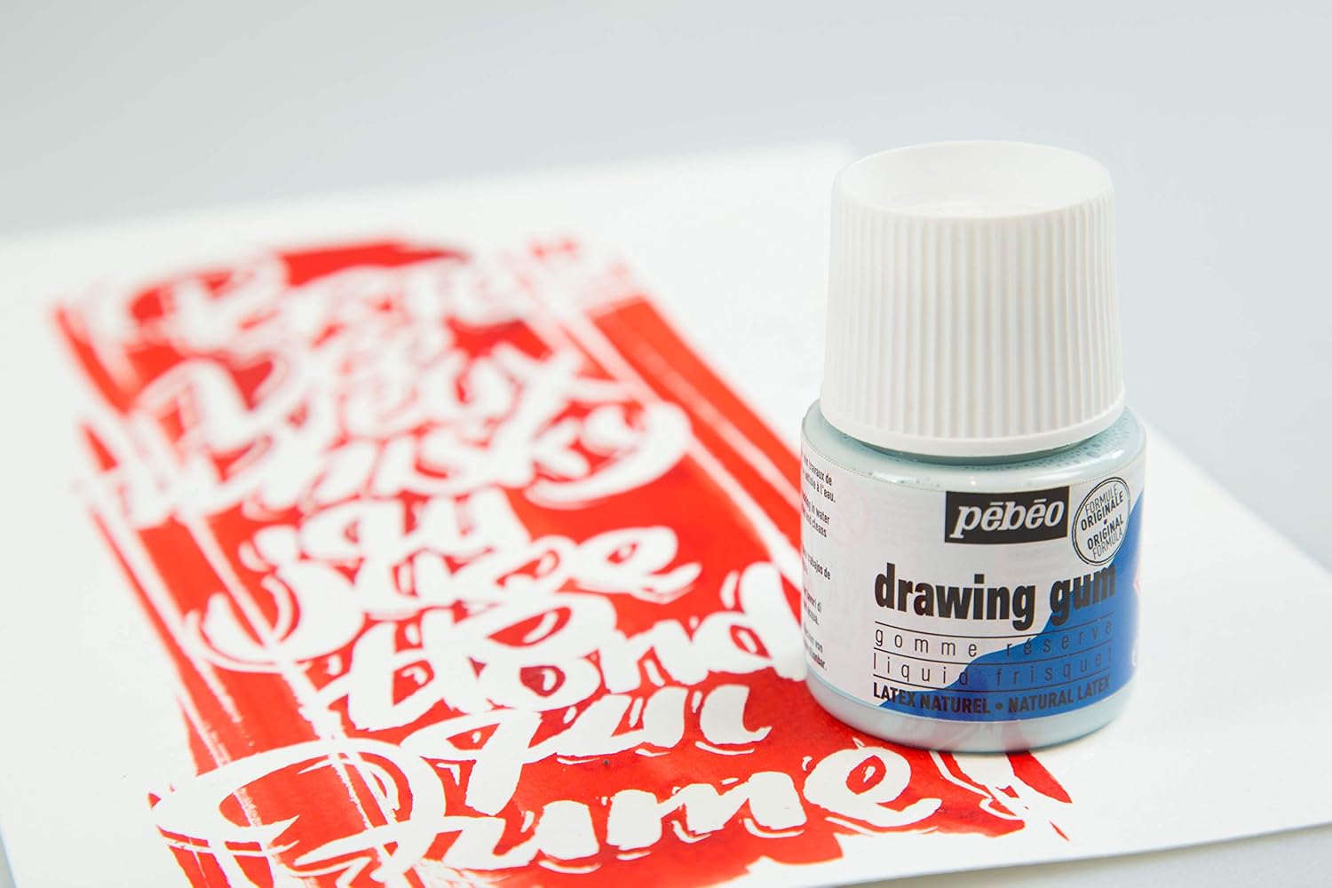 Pebeo Easy Peel Liquid Latex Masking Fluid - Drawing Gum - Dries Quickly - For Ink - Watercolor - Gouache Painting & Illustration - Fine Arts & Crafts Supplies - 45ml Bottle - Image 6