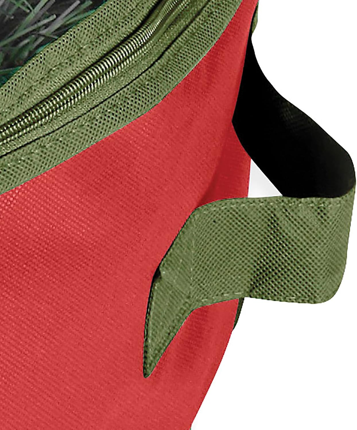 Whitmor Red Wreath and Garland Storage Bag – Fits up to 30 Wreath. Tear-Resistant PE Material with Clear Top. Reinforced Handles & Zipper for Artificial Wreath. Garland and Holiday Decor Organization - Image 5