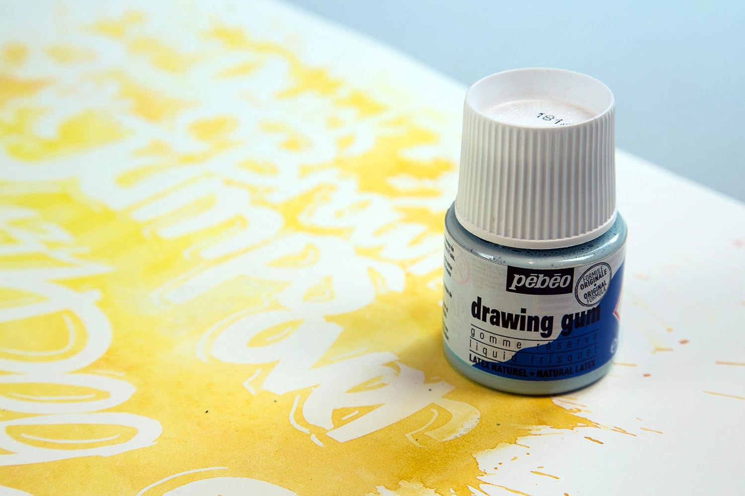 Pebeo Easy Peel Liquid Latex Masking Fluid - Drawing Gum - Dries Quickly - For Ink - Watercolor - Gouache Painting & Illustration - Fine Arts & Crafts Supplies - 45ml Bottle - Image 5