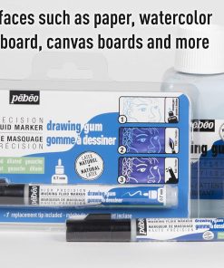 Alternative view of Pebeo Easy Peel Liquid Latex Masking Fluid - Drawing Gum - Dries Quickly - For Ink - Watercolor - Gouache Painting & Illustration - Fine Arts & Crafts Supplies - 45ml Bottle